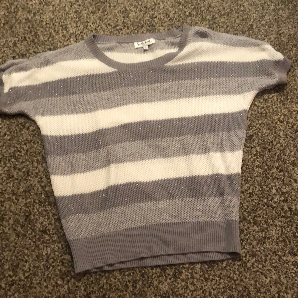 Striped sweater with some sparkle to it